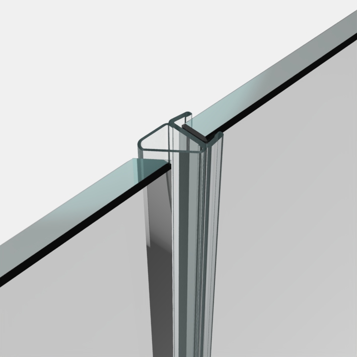 Dichtprofil, 8 mm, Glas-Glas