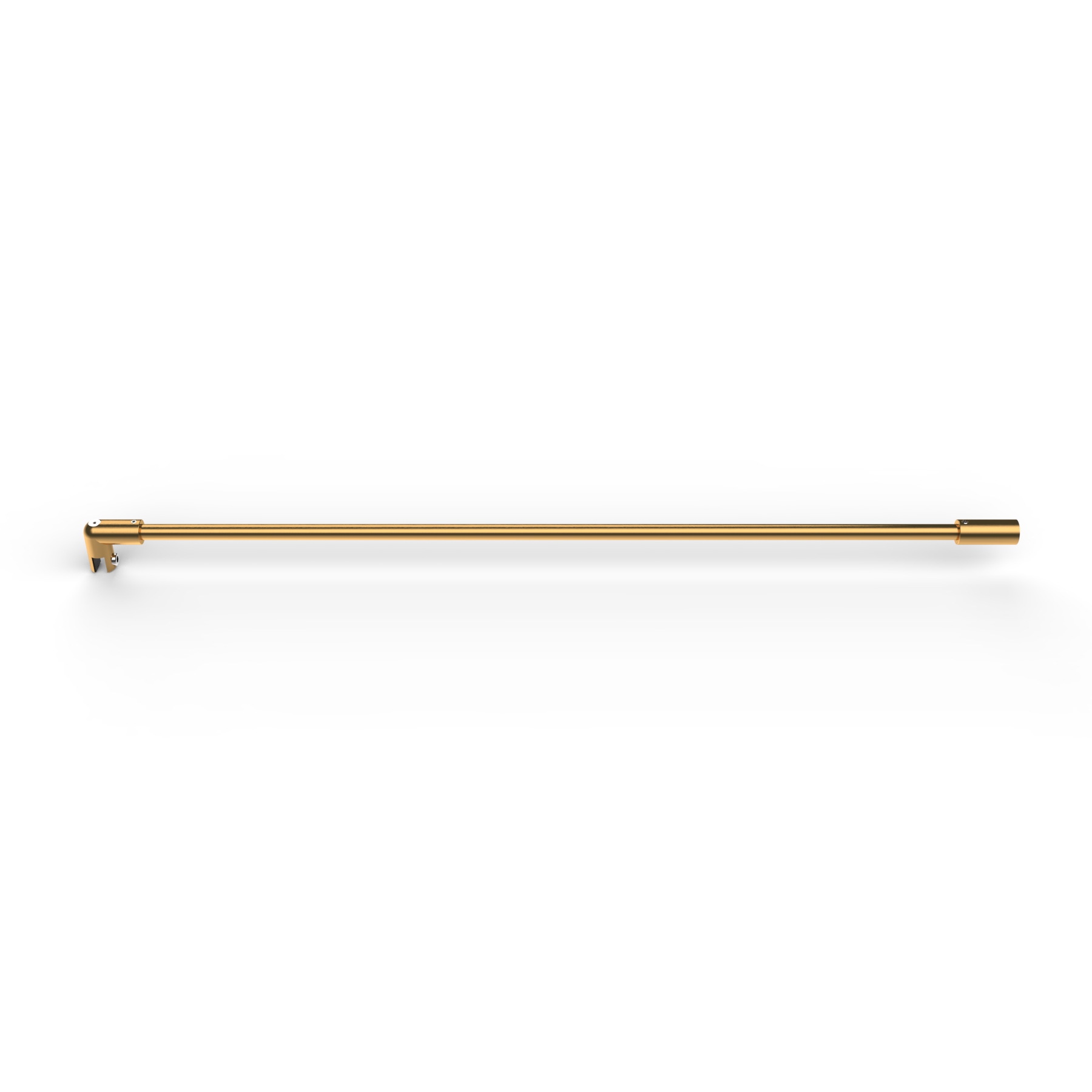 Stabistange, rund, Glas-Wand, 1200mm, Ø 12,7mm