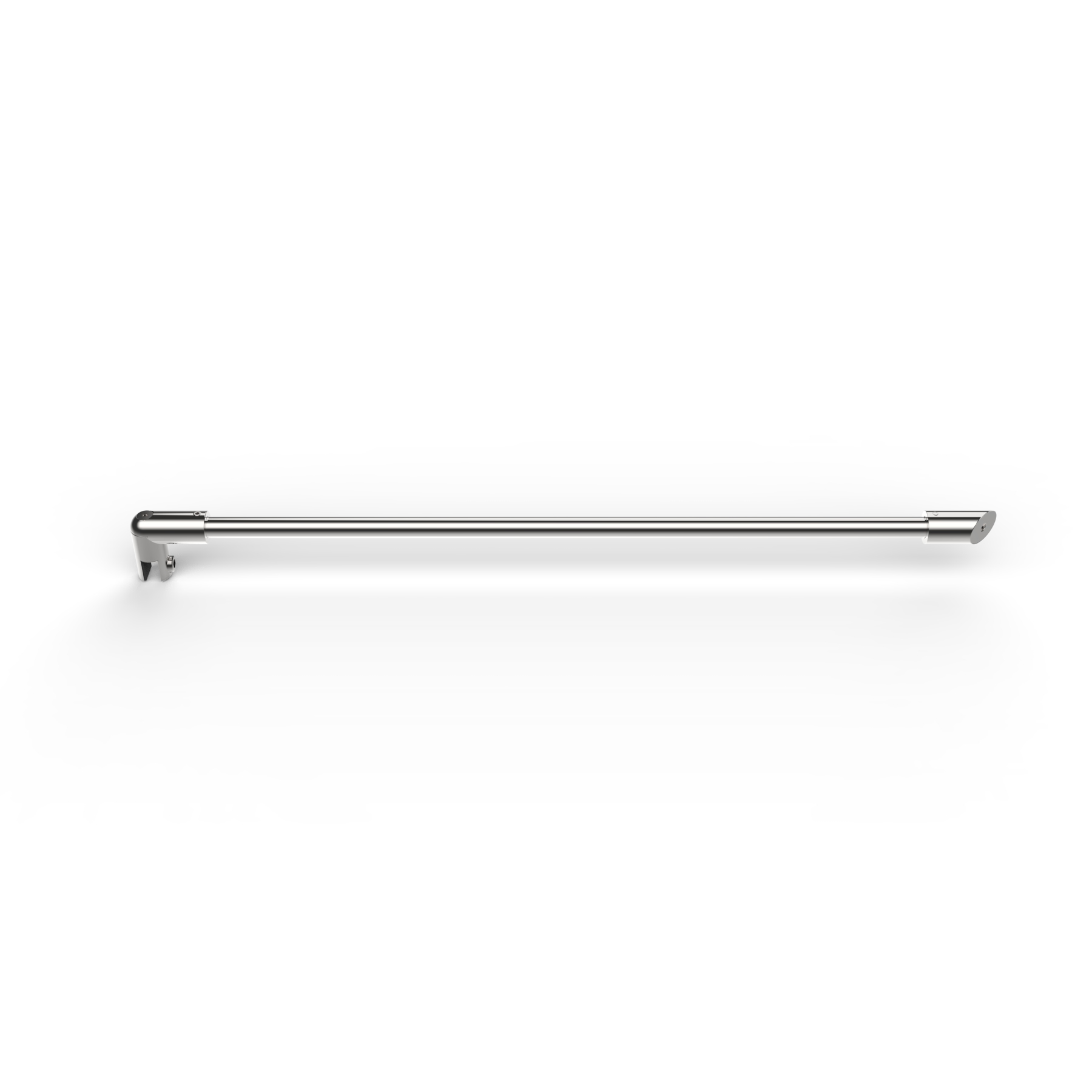 Stabistange rund Glas Wand 45° 460mm