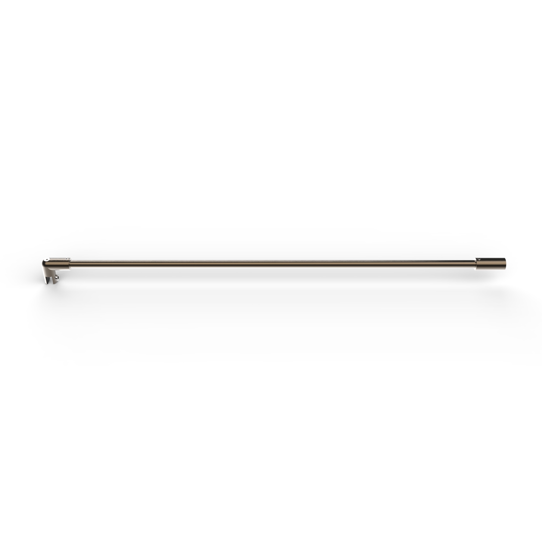 Stabistange, rund, Glas-Wand, 1200mm, Ø 12,7mm