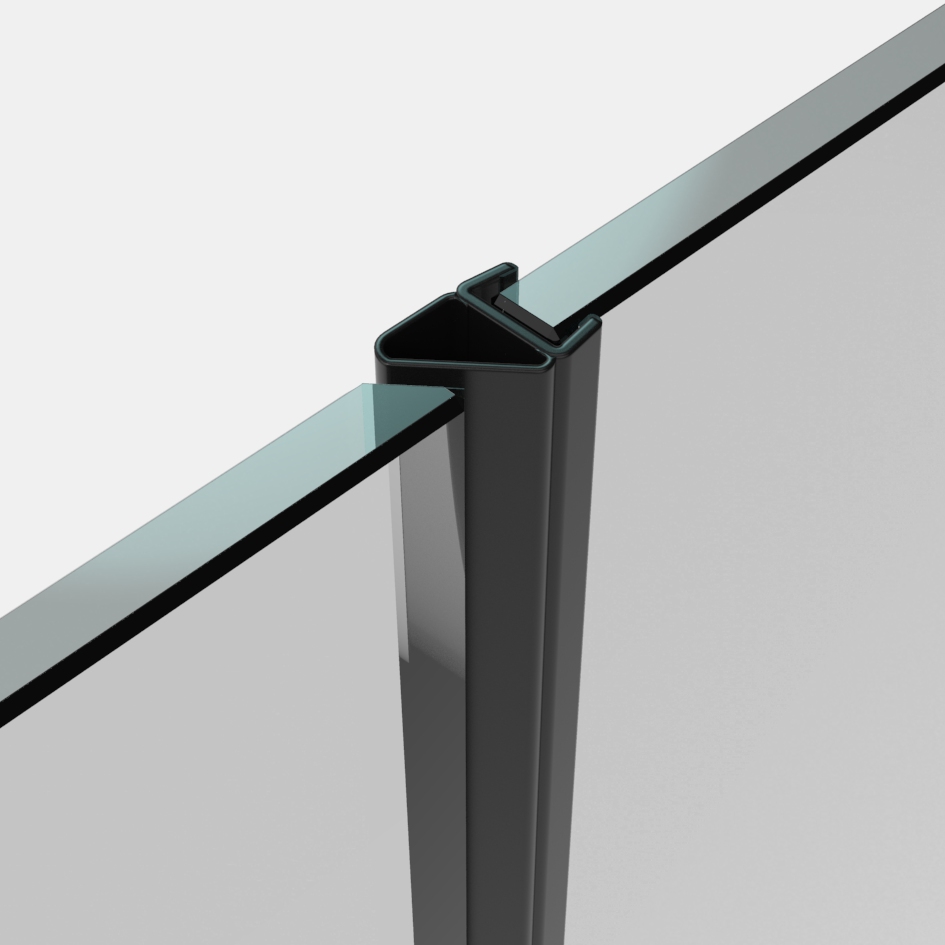 Dichtprofil, 8mm, Glas-Glas