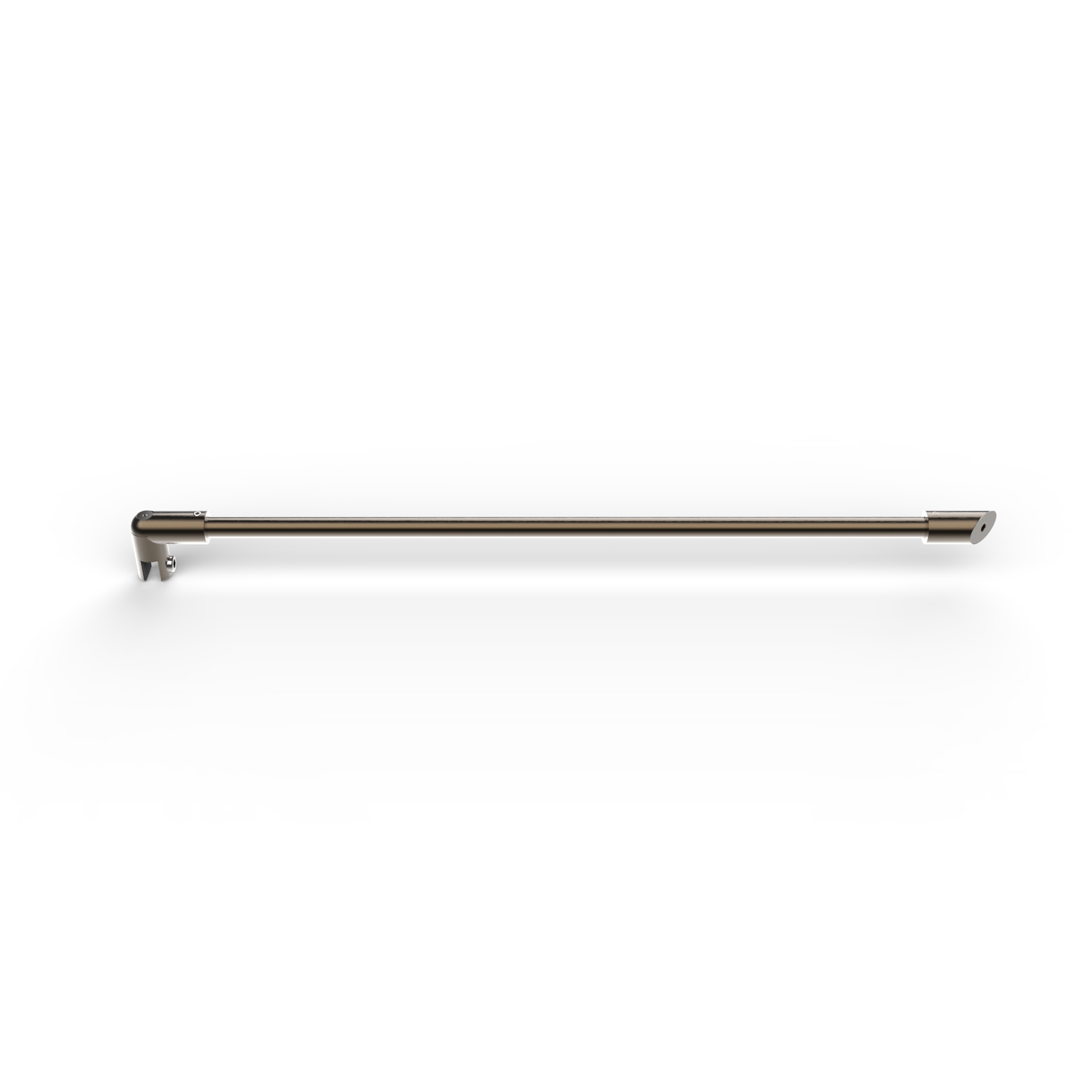 Stabistange rund Glas Wand 45° 460mm