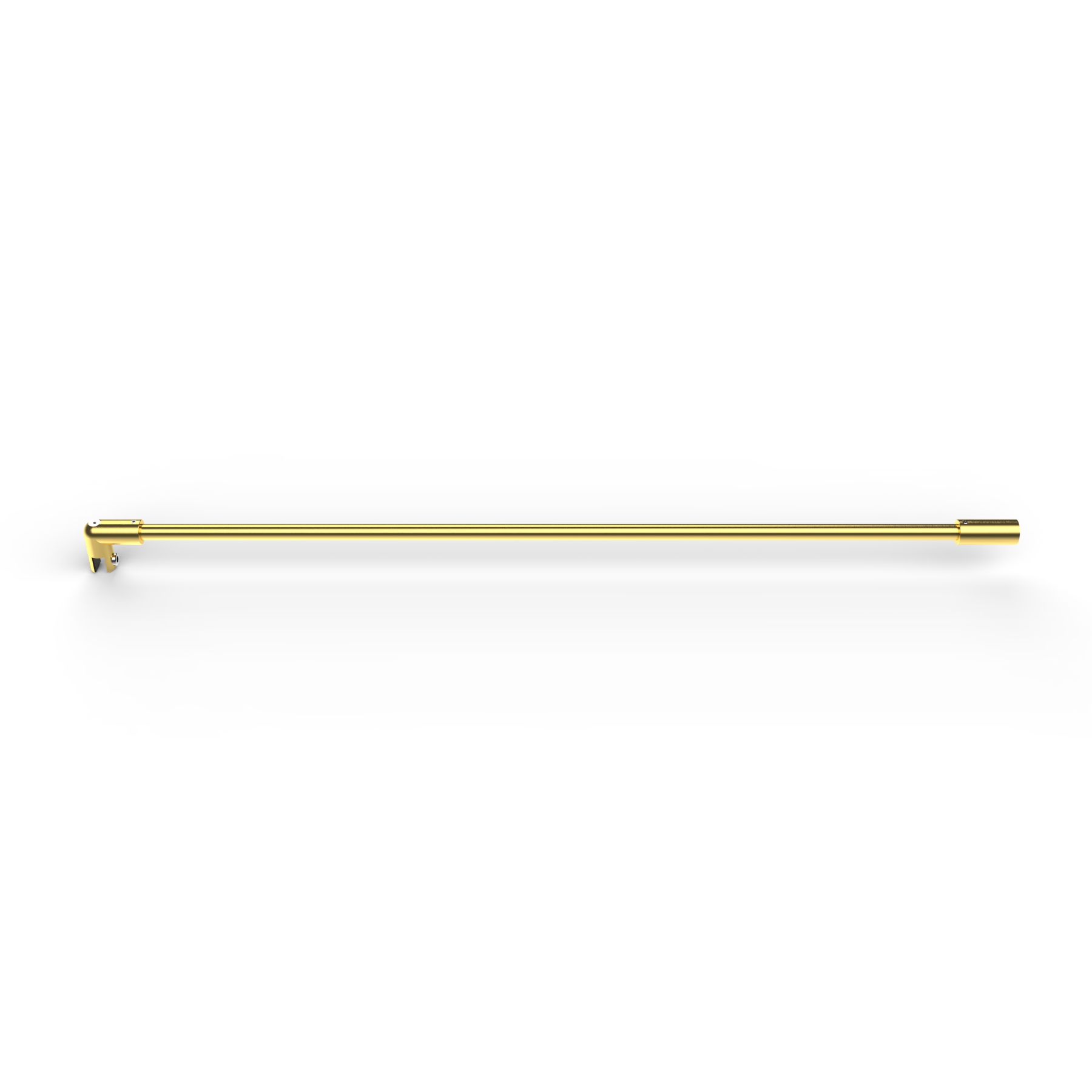 Stabistange, rund, Glas-Wand, 1200mm, Ø 12,7mm
