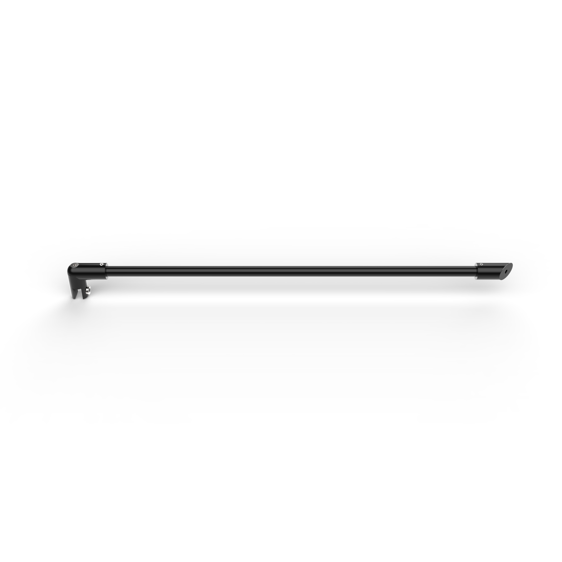 Stabistange rund Glas Wand 45° 460mm